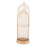 Birdcage Candle Holder Lg Gold
