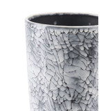 Marbled Sm Vase Black & White