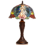 Tiffany-style Angel Table Lamp