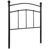 White Metal Twin Headboard