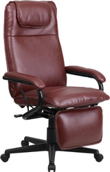 White Reclining Leather Chair
