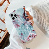 Moskado Marble Stone Texture Phone Case For iPhone 12 Pro 11 Pro Max X XR XS 7 8 6 6s Plus Colorful Soft IMD Silicone Back Cover