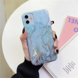 Moskado Marble Stone Texture Phone Case For iPhone 12 Pro 11 Pro Max X XR XS 7 8 6 6s Plus Colorful Soft IMD Silicone Back Cover