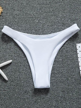 Sexy Strapless Ruffled Split Type Bikini Swimsuit