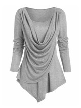 Solid Cropped Round-Neck Blouses&Shirts Tops