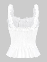 Solid Bandage Spaghetti-Neck Vest Top