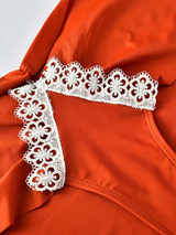 Triangles Lace Bandage Bikini Swimsuit