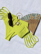 Strapless Bandage Bikini Swimsuit