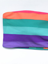 Strapless Stripe Bikini Swimsuit