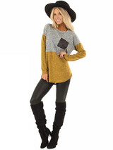 Casual Contrast Color Pocket Blouses&Shirts Tops