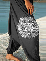 Bohemia Printed Loose Harem Pants