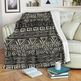 Beige Aztec Pattern Print Blanket KTSR