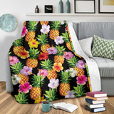 Aloha Hibiscus Pineapple Pattern Print Blanket KTSR