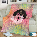 Tai Chi Yin Yang Leopard Gecko Premium Blankets
