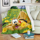 Pluto Flowers Premium Blanket