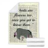 Weeds Are Flowers Too 'Eeyore' Premium Blanket