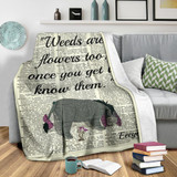Weeds Are Flowers Too 'Eeyore' Premium Blanket
