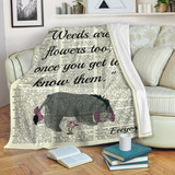 Weeds Are Flowers Too 'Eeyore' Premium Blanket