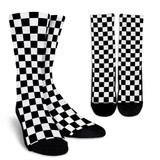 Checkers Black And White Socks