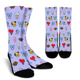 BTS BT Pattern Socks