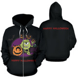 Monster Inc Happy Halloween Zip-Up Hoodie