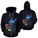Stitch Halloween Zip-Up Hoodie