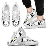 Snoopy White Pattern Sneakers