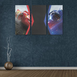 Lightning Mcqueen Cars Canvas Wall Art 3 Pieces Framed Wall Pictures