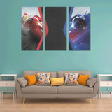 Lightning Mcqueen Cars Canvas Wall Art 3 Pieces Framed Wall Pictures