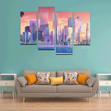 Skyscraper Canvas Wall Art 4 Pieces Framed Wall Pictures Skyscraper Canvas Wall Art 4 Pieces Framed Wall Pictures