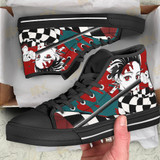 Demon Slayer Tanjiro Shoes High Top Sneakers Anime
