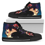 Sasuke Akatsuki Shoes Naruto High Top Sneakers Anime