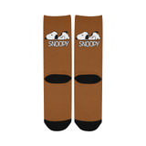 Snoopy SaddleBrown Premium Socks for Women Snoopy SaddleBrown Premium Socks for Women