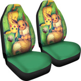 Pikachu And Eevee Car Seat Covers