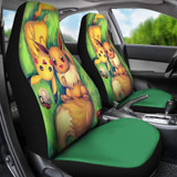 Pikachu And Eevee Car Seat Covers