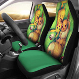 Pikachu And Eevee Car Seat Covers
