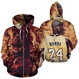 Kobe Bryant 24 Zip-Up Hoodie