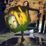 Pokemon Cute Pikachu Sleep Umbrella
