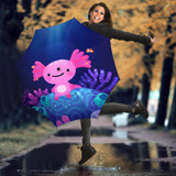 Coral Axolotl Umbrella