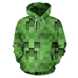 Minecraft All Over Zip-Up Hoodie