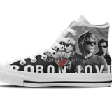 Bon Jovi Mens High Top Sneakers
