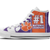 Clemson Tigers National Champions Mens High Top Sneakers High Top