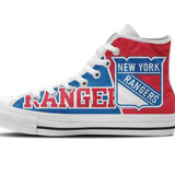 New York Rangers Mens High Top Sneakers High Top New York Rangers Mens High Top Sneakers High Top
