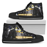 Naruto Sneakers Sasuke versus Naruto High Top Shoes