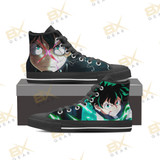 Angry Midoriya Sneakers My Hero Academia High Top Shoes