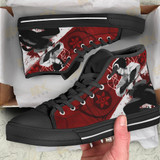 Sharingan Eyes Sasuke Shoes High Top Sneakers Naruto