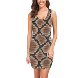 Snakeskin Print Medea Vest Dress