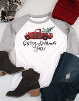 Merry Christmas Y'all Ladies Raglan Shirt - In stock! Merry Christmas Y'all Ladies Raglan Shirt - In stock!