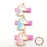 Unicorn Hair Clip - 3 Piece Gift Set