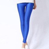 VanityVibe Women's Spandex Leggings Solid Candy Color